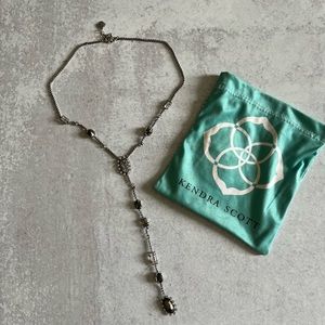 Kendra Scott Liesl necklace in antique silver
